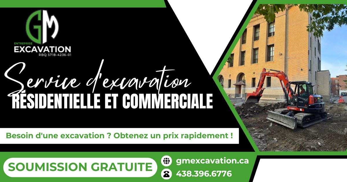 Bannière GM Excavation
