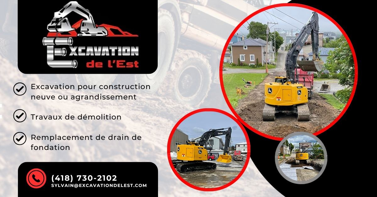 Bannière Excavation de l'Est inc.